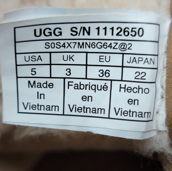 UGG Greda Waterproof Duck Boot Brown Leather Suede 1112650 Women Sz 5 Pre-owned - Picture 4 of 11